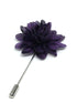 Amour Flower Lapel Pin, Deep Purple